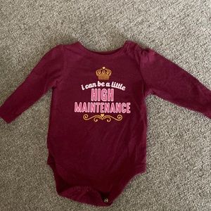 Maroon color onesie